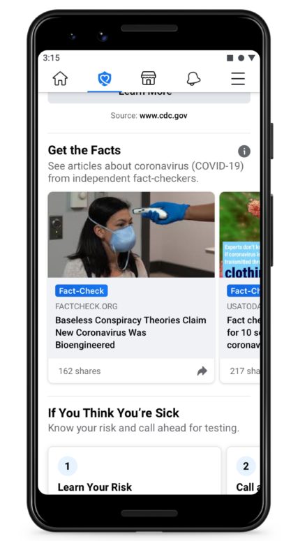 Facebook Will Start Notifying Users Of Fake COVID-19 News