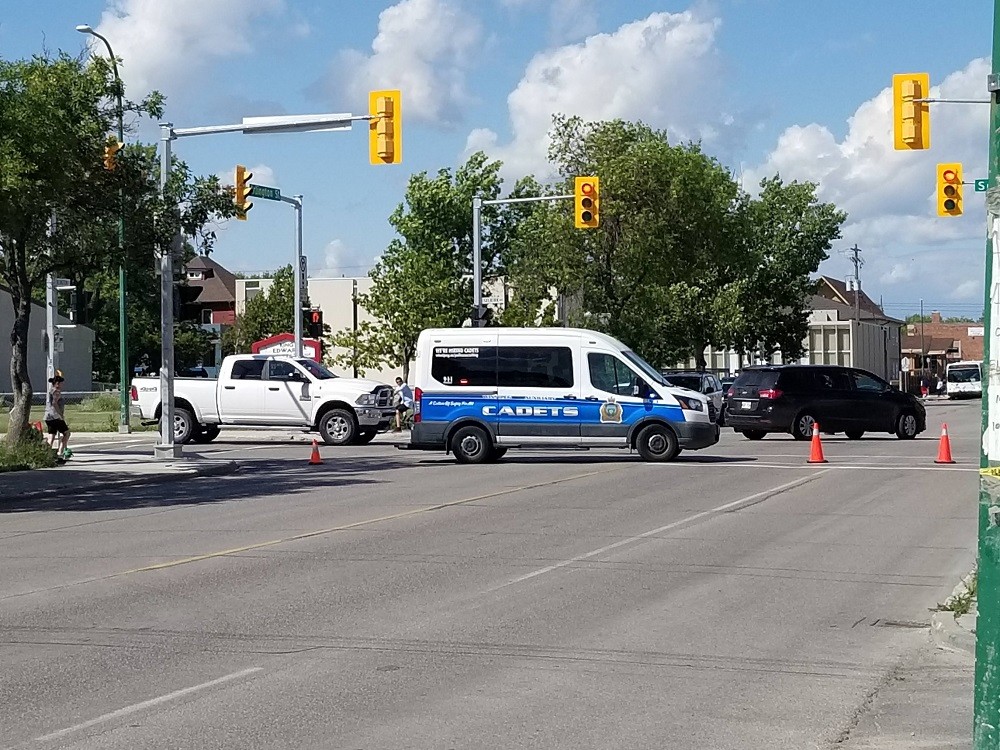 GMC Envoy involved in Hit and Run in Point Douglas Area