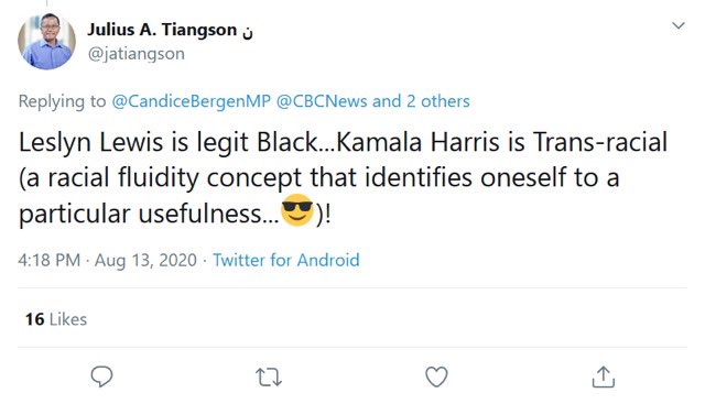 York Centre Conservative Candidate Tiangson offers no apology for racist Tweet